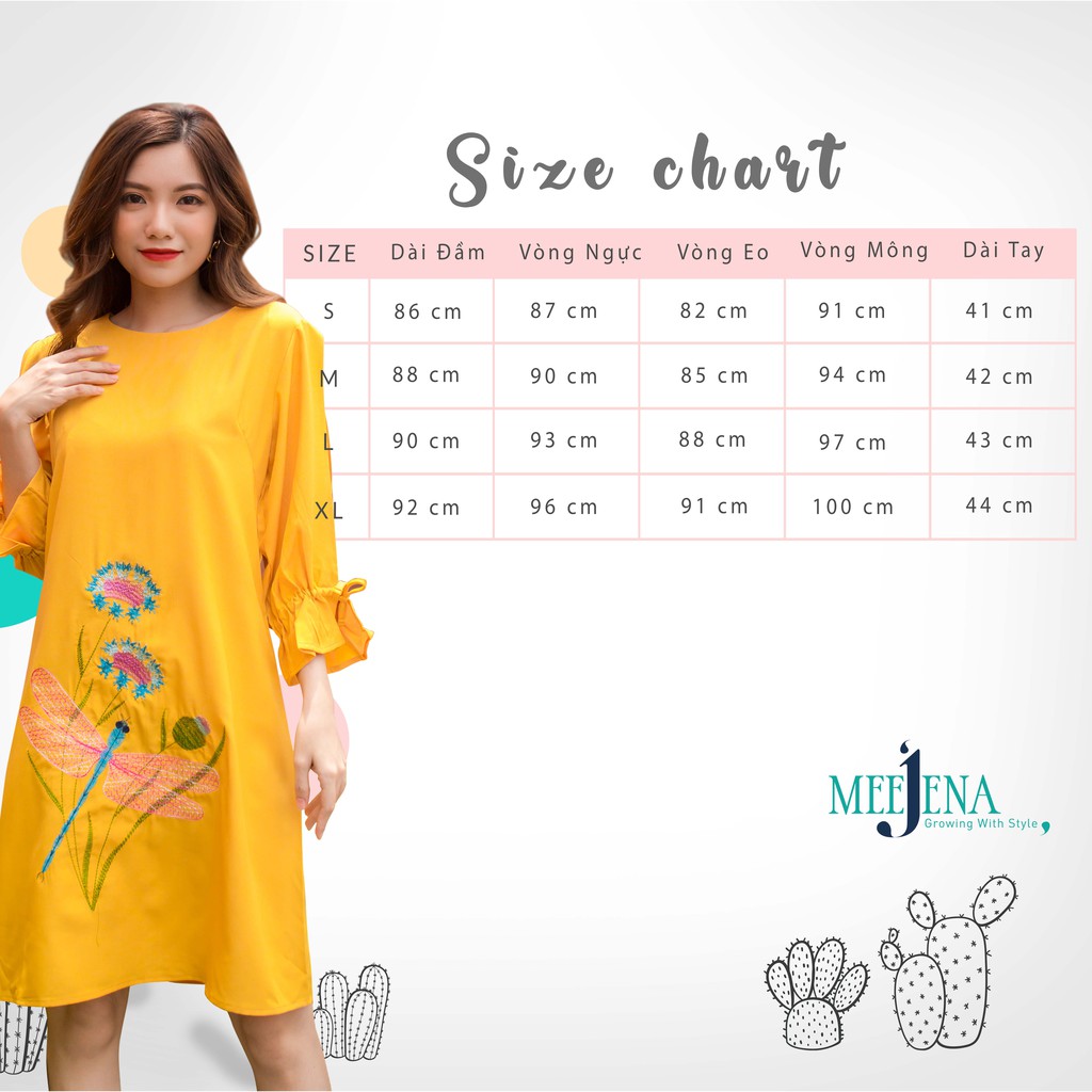Đầm Nữ Dáng Suông Thêu Hoa - 2685