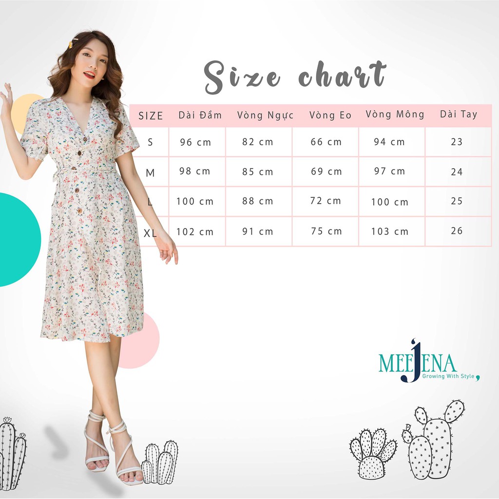 Đầm Nữ Maxi Dáng Suông - Đầm Công Sở Tay Ngắn Cổ V- 2873