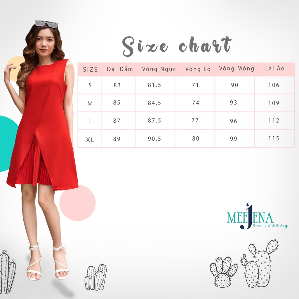 Đầm Công Sở Kate Cotton Thái Màu Trơn - 2865